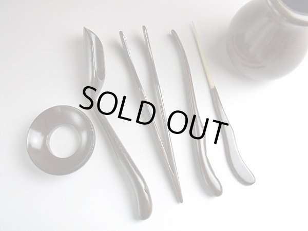 画像2: 茶道具セット(濃茶) (2)